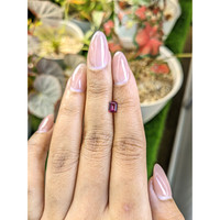 0.54 Ct. Purplish Pink Rhodolite Garnet from Ceylon (Sri Lanka) Life Style