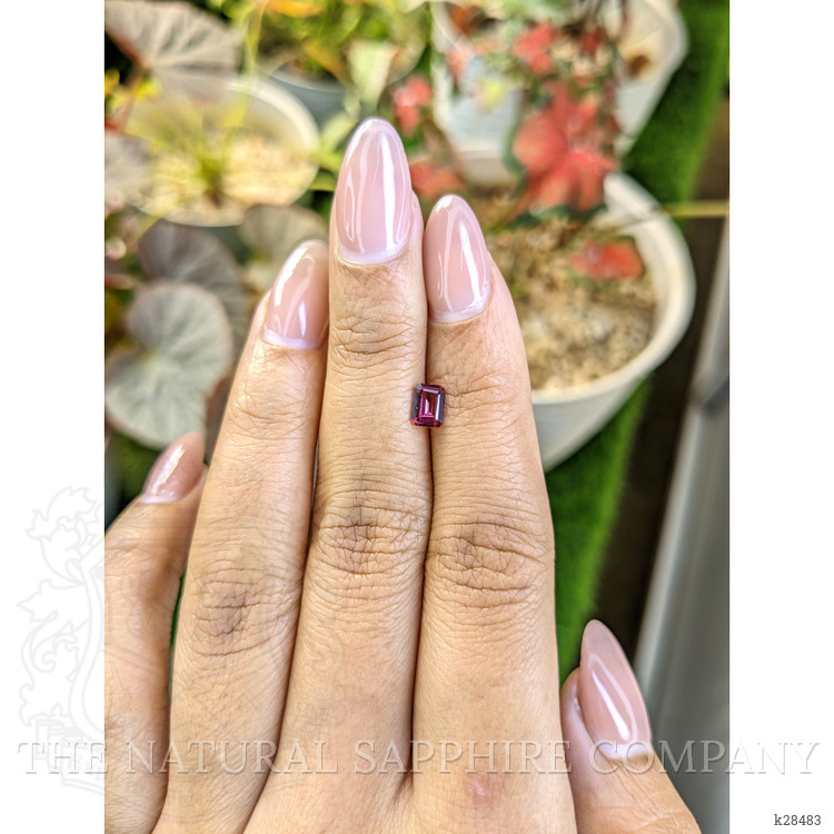 0.54 Ct. Purplish Pink Rhodolite Garnet from Ceylon (Sri Lanka)