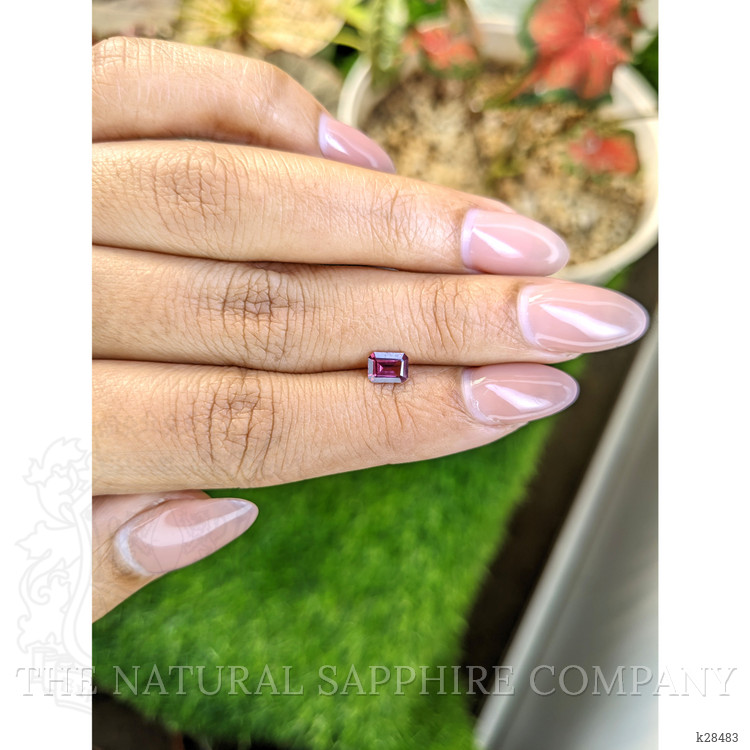 0.54 Ct. Purplish Pink Rhodolite Garnet from Ceylon (Sri Lanka)