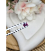 0.39 Ct. Pinkish Purple Rhodolite Garnet from Ceylon (Sri Lanka) Life Style