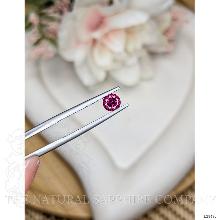 0.65 Ct. Purplish Pink Rhodolite Garnet from Ceylon (Sri Lanka)