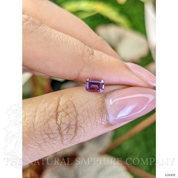 0.59 Ct. Pinkish Purple Rhodolite Garnet from Ceylon (Sri Lanka)