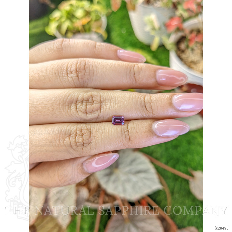 0.59 Ct. Pinkish Purple Rhodolite Garnet from Ceylon (Sri Lanka)