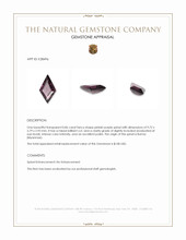 0.86 Ct. Pinkish Purple Spinel from Burma (Myanmar) Appraisal