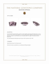 0.82 Ct. Pinkish Purple Spinel from Burma (Myanmar) Appraisal