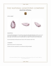 1.37 Ct. Pink Spinel from Burma (Myanmar) Appraisal