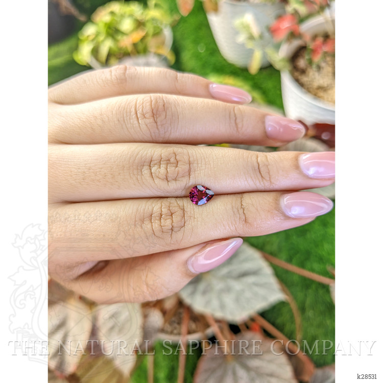 0.90 Ct. Purplish Pink Rhodolite Garnet from Ceylon (Sri Lanka)