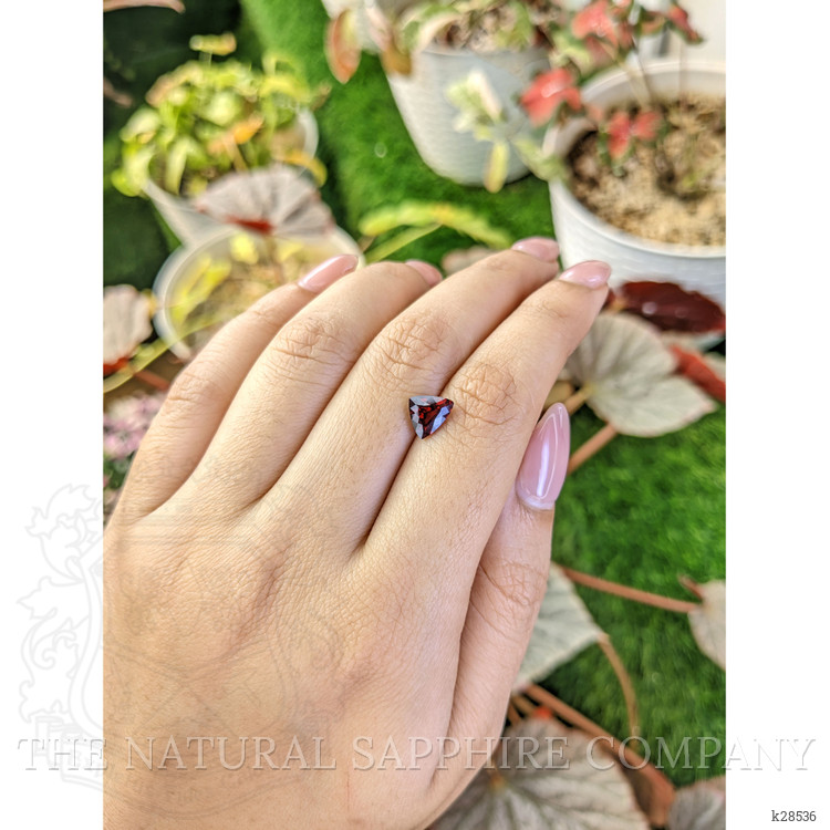 1.52 Ct. Purplish Red Rhodolite Garnet from Ceylon (Sri Lanka)