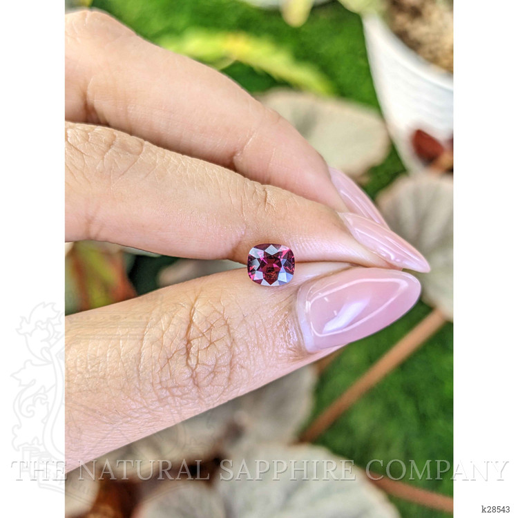 1.24 Ct. Purplish Pink Rhodolite Garnet from Ceylon (Sri Lanka)