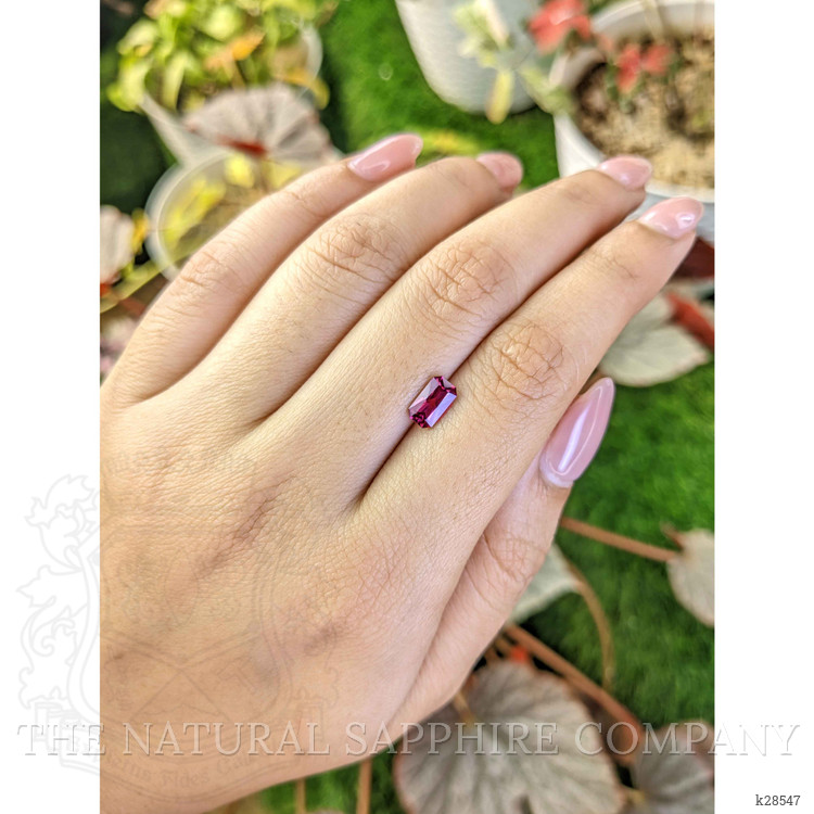 1.04 Ct. Pinkish Purple Rhodolite Garnet from Ceylon (Sri Lanka)