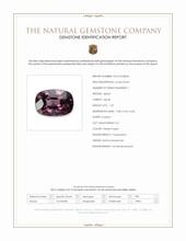 1.25 Ct. Pinkish Purple Spinel from Burma (Myanmar) Scan Report