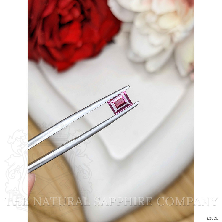 0.67 Ct. Purplish Pink Rhodolite Garnet from Ceylon (Sri Lanka)