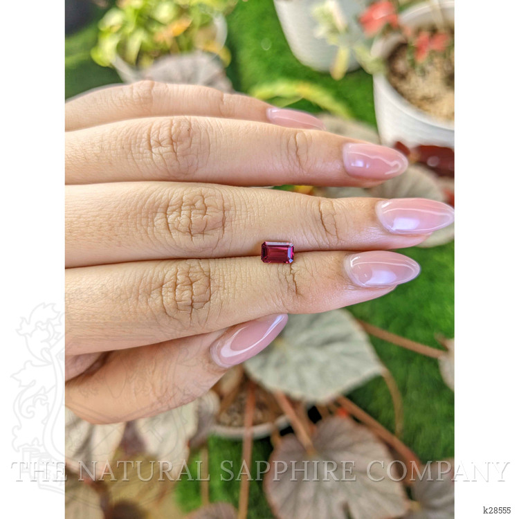 0.85 Ct. Purplish Pink Rhodolite Garnet from Ceylon (Sri Lanka)