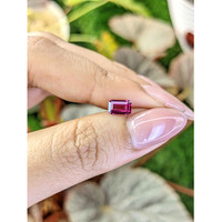 0.85 Ct. Purplish Pink Rhodolite Garnet from Ceylon (Sri Lanka) Life Style