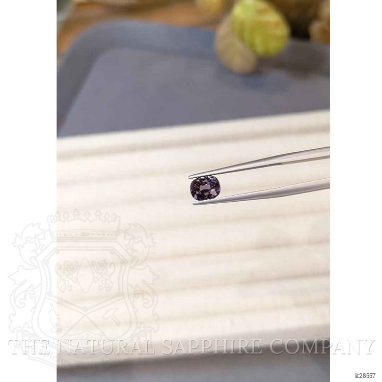 1.38 Ct. Purplish Grey Spinel from Burma (Myanmar)