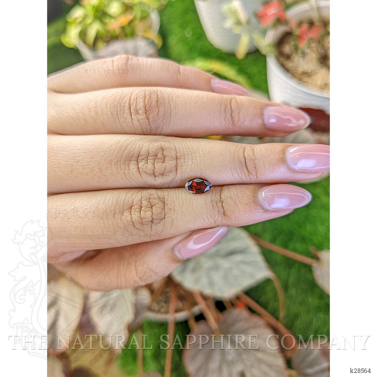 0.96 Ct. Reddish Orange Hessonite Garnet from Madagascar