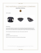 1.26 Ct. Bluish Purple Spinel from Burma (Myanmar) Appraisal