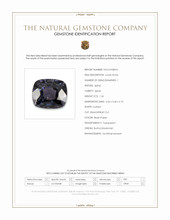 1.26 Ct. Bluish Purple Spinel from Burma (Myanmar) Scan Report