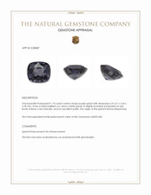 1.10 Ct. Purple Spinel from Burma (Myanmar) Appraisal