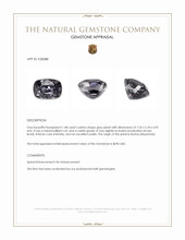 1.48 Ct. Grey Spinel from Burma (Myanmar) Appraisal