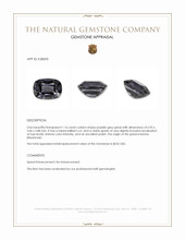 1.16 Ct. Purplish Grey Spinel from Burma (Myanmar) Appraisal