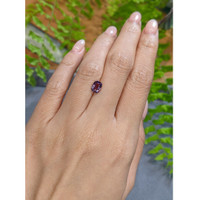 1.35 Ct. Purplish Grey Spinel from Burma (Myanmar) Life Style