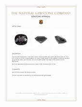 1.46 Ct. Purplish Grey Spinel from Burma (Myanmar) Appraisal
