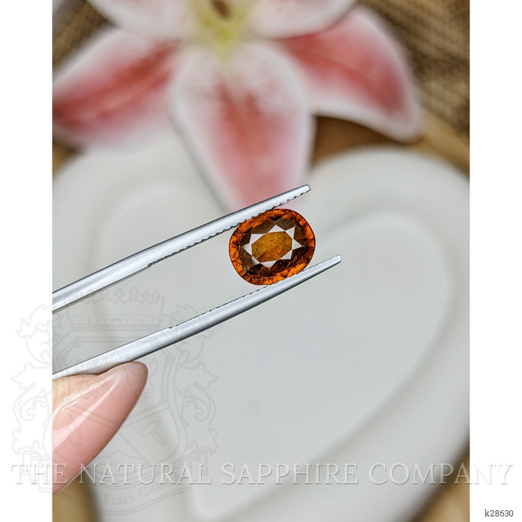 3.10 Ct. Orange Hessonite Garnet from Madagascar
