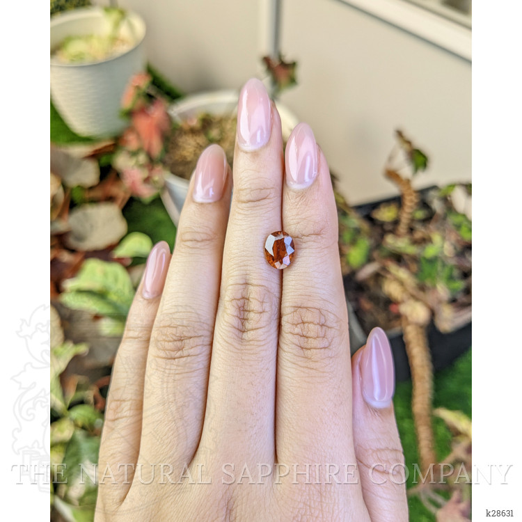 2.37 Ct. Orange Hessonite Garnet from Madagascar