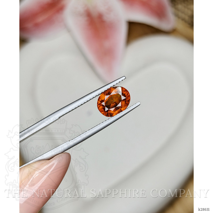 2.37 Ct. Orange Hessonite Garnet from Madagascar