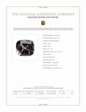 1.28 Ct. Purplish Grey Spinel from Burma (Myanmar) Scan Report