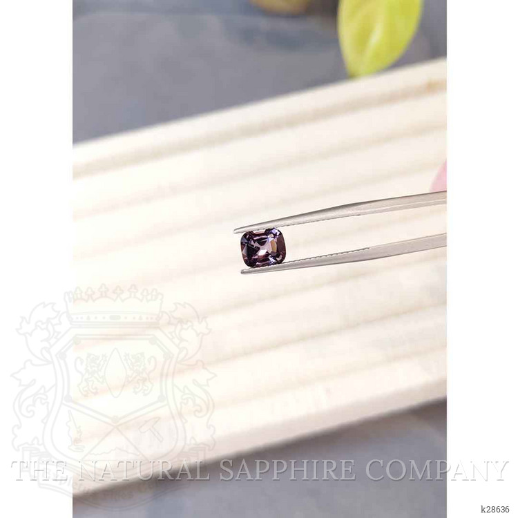 1.28 Ct. Purplish Grey Spinel from Burma (Myanmar)