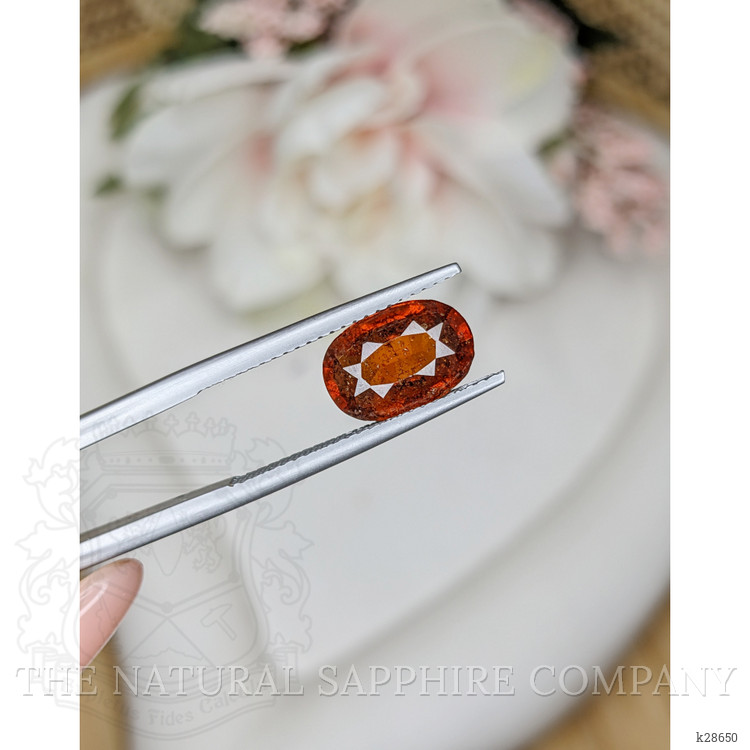 2.91 Ct. Reddish Brown Hessonite Garnet from Madagascar