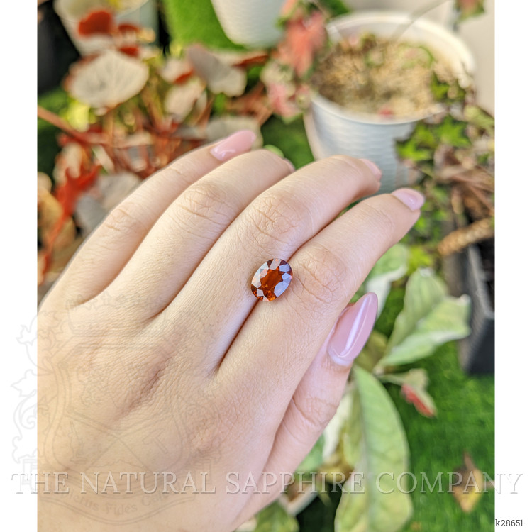3.29 Ct. Reddish Orange Hessonite Garnet from Madagascar