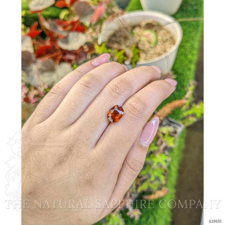 2.92 Ct. Orange Hessonite Garnet from Madagascar