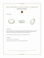13.85 Ct. Green Jade from Burma (Myanmar) Appraisal