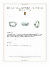 13.57 Ct. Green Jade from Burma (Myanmar) Appraisal