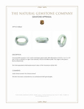 13.57 Ct. Green Jade from Burma (Myanmar) Appraisal