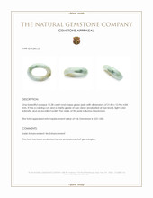 12.28 Ct. Green Jade from Burma (Myanmar) Appraisal