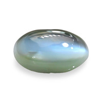 0.64 Ct. Green Cabochon Chrysoberyl from Ceylon (Sri Lanka) Video
