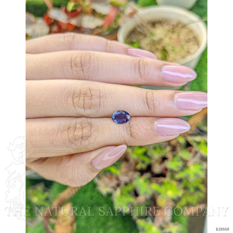 0.82 Ct. Purplish Blue Iolite from Ceylon (Sri Lanka)
