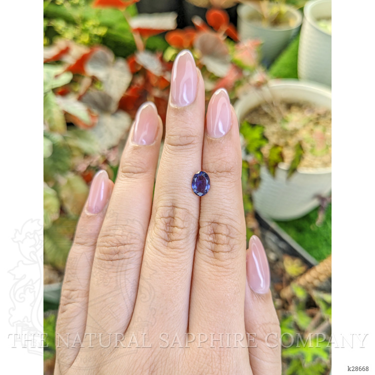 0.82 Ct. Purplish Blue Iolite from Ceylon (Sri Lanka)