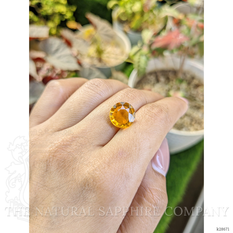 5.04 Ct. Orangish Yellow Citrine from Brazil