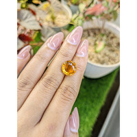 5.04 Ct. Orangish Yellow Citrine from Brazil Life Style