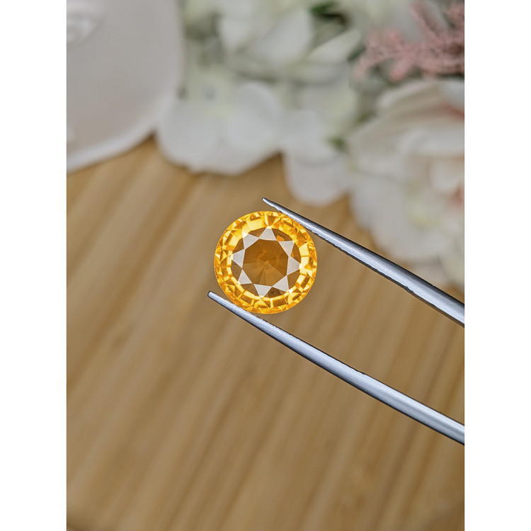 5.04 Ct. Orangish Yellow Citrine from Brazil
