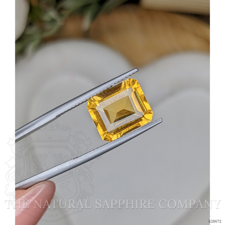 5.53 Ct. Orangish Yellow Citrine from Brazil