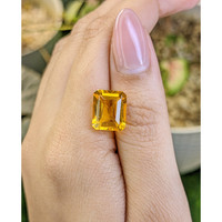 5.53 Ct. Orangish Yellow Citrine from Brazil Life Style