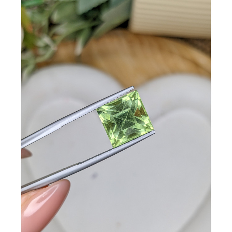 7.46 Ct. Yellowish Green Prasiolite from Brazil