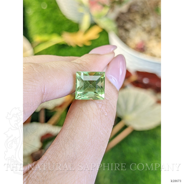 7.46 Ct. Yellowish Green Prasiolite from Brazil