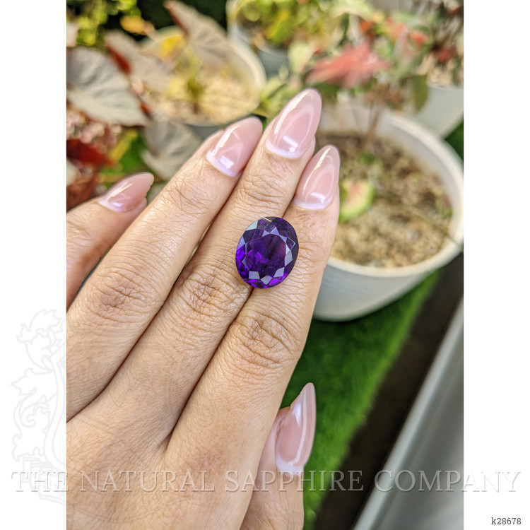 11.37 Ct. Purple Amethyst from Brazil